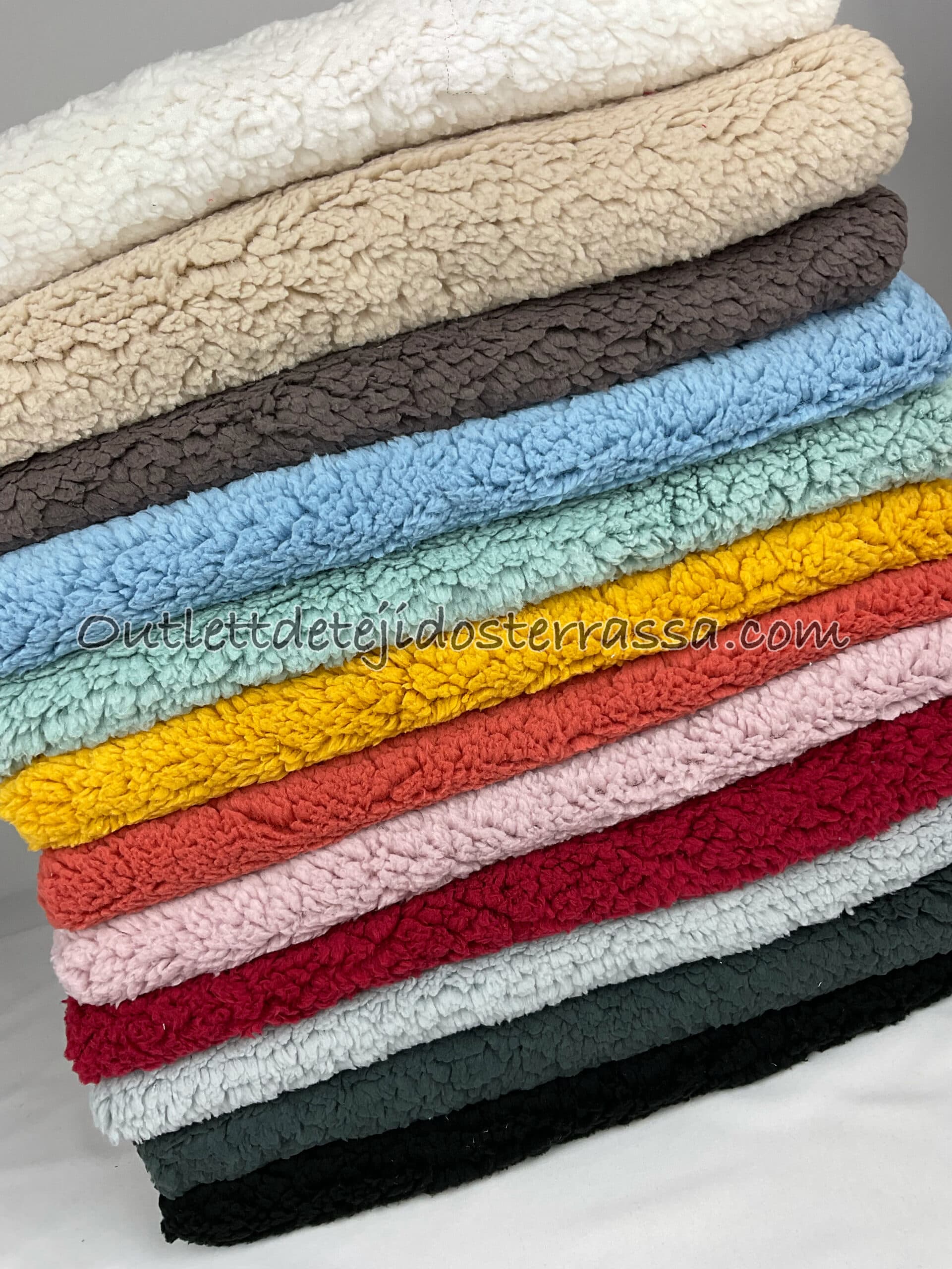 Sherpa colores 1 cara (borreguito suave)