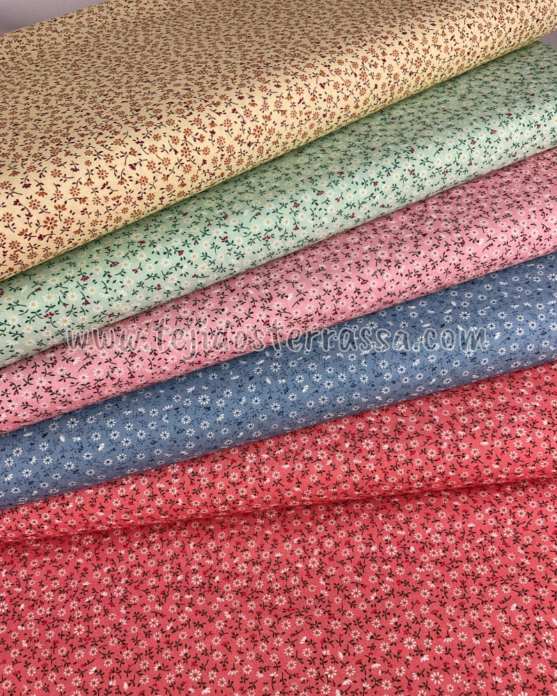 Algodón estampado Liberty margarita