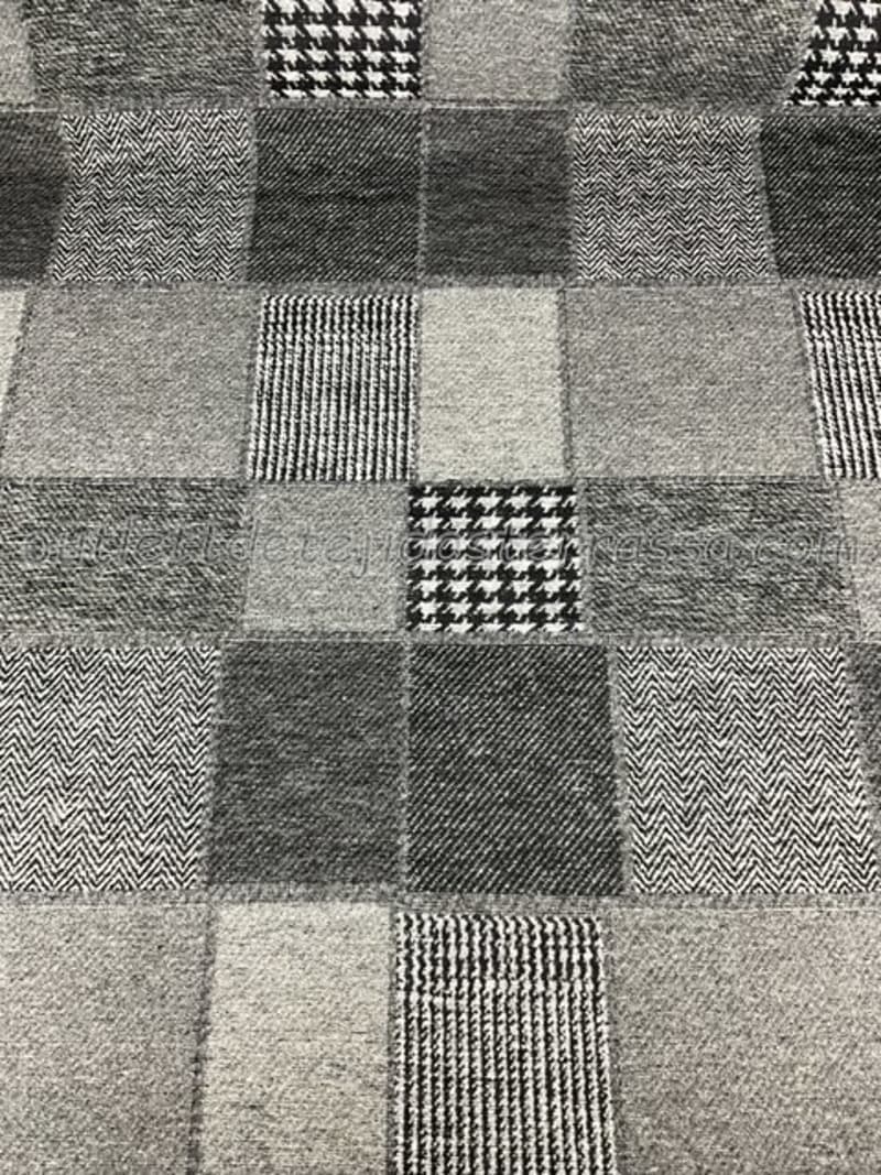 Paño Patchwork Negro - Gris