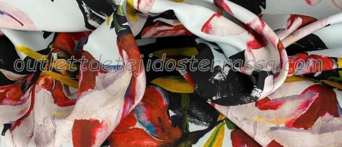 Creps estampados Flor grande