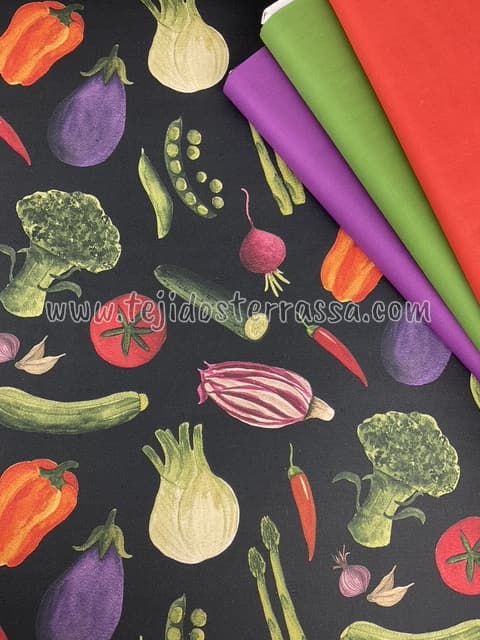 Canvas estampado Verduras