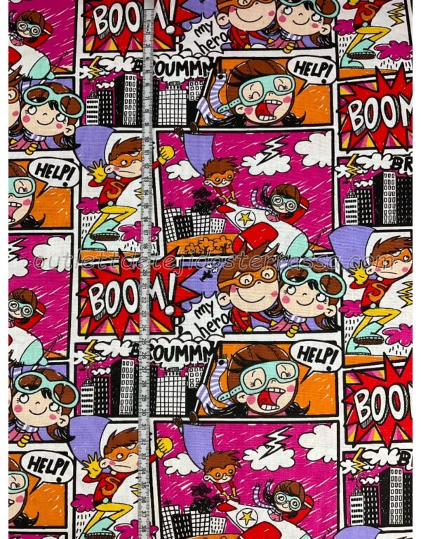 Algodón estampado Comic boom - Imagen 5