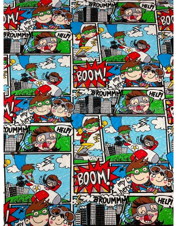 Algodón estampado Comic boom - Imagen 6