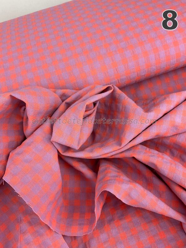Vichy Seersuker Bicolor (0,3 y 0,7 cms) - Imagen 15