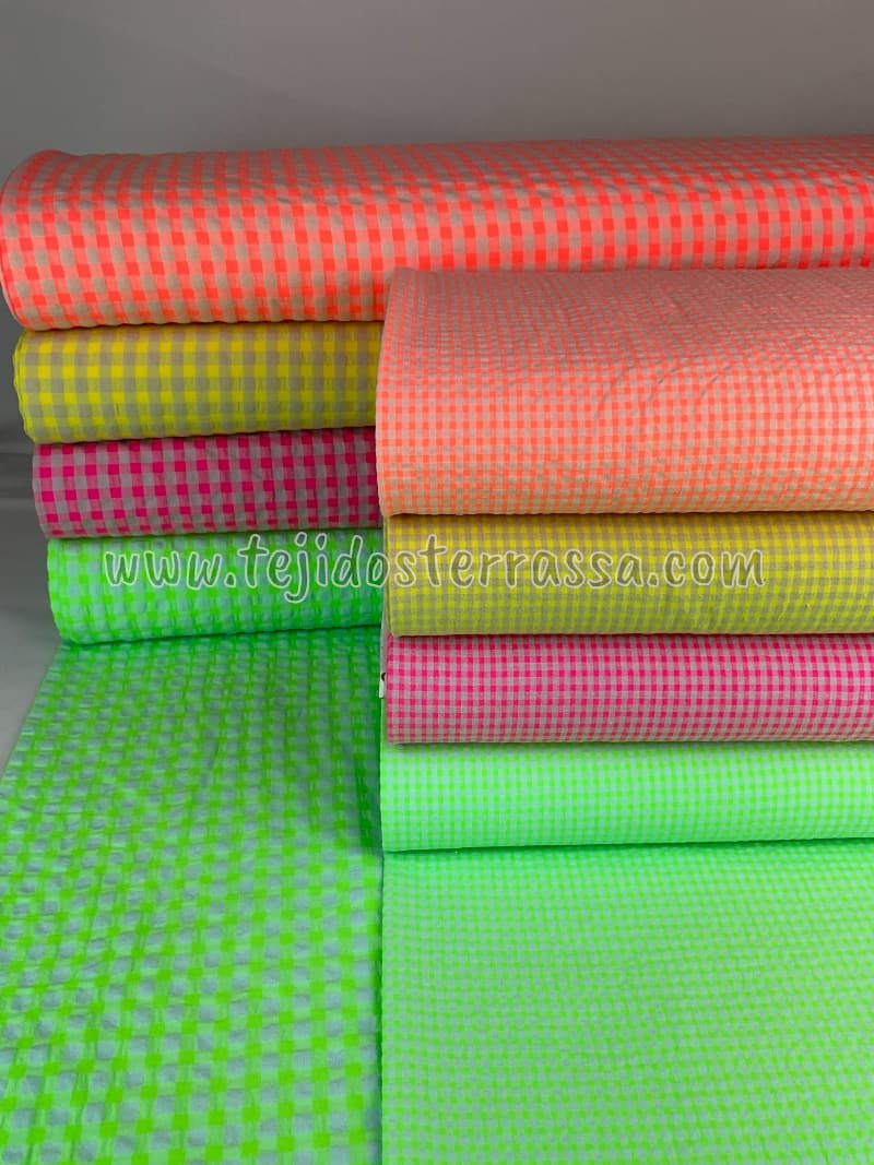 Vichy Seersuker Fluor (0,3 y 0,7 cms)