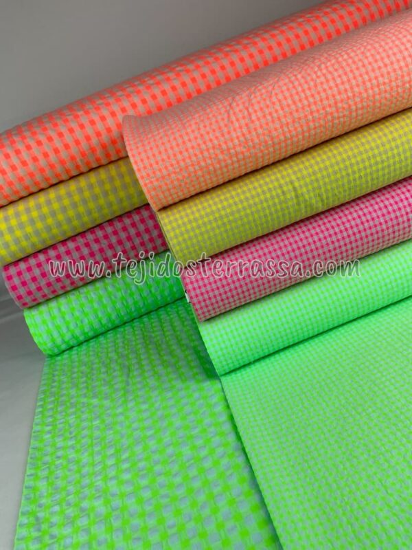 Vichy Seersuker Fluor (0,3 y 0,7 cms) - Imagen 3