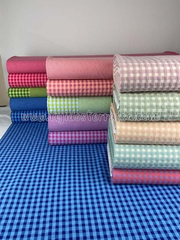 Vichy Seersuker Bicolor (0,3 y 0,7 cms) - Imagen 2