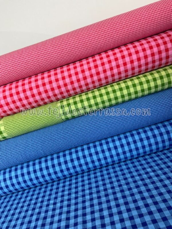 Vichy Seersuker Bicolor (0,3 y 0,7 cms) - Imagen 5