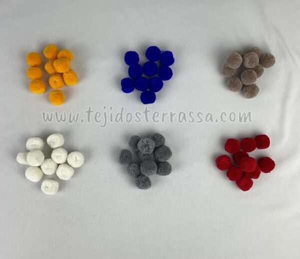Pompones cachemir 20 mm. - Imagen 3