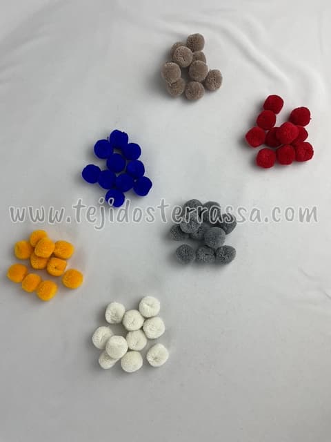 Pompones cachemir 20 mm.