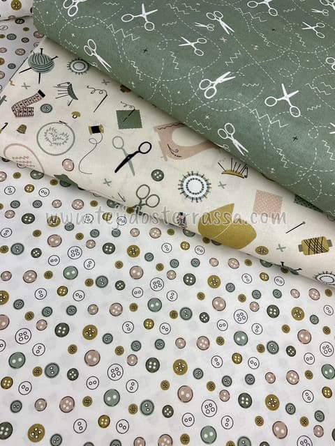 Algodón estampado Costura