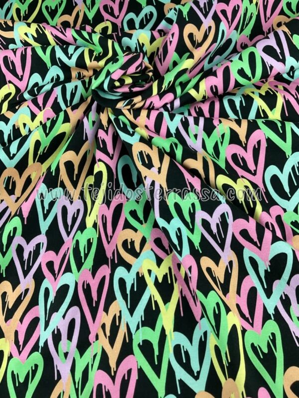Punto Camiseta estamp. Corazones - Imagen 5