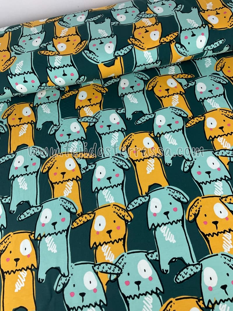 Punto Camiseta estamp. Perritos