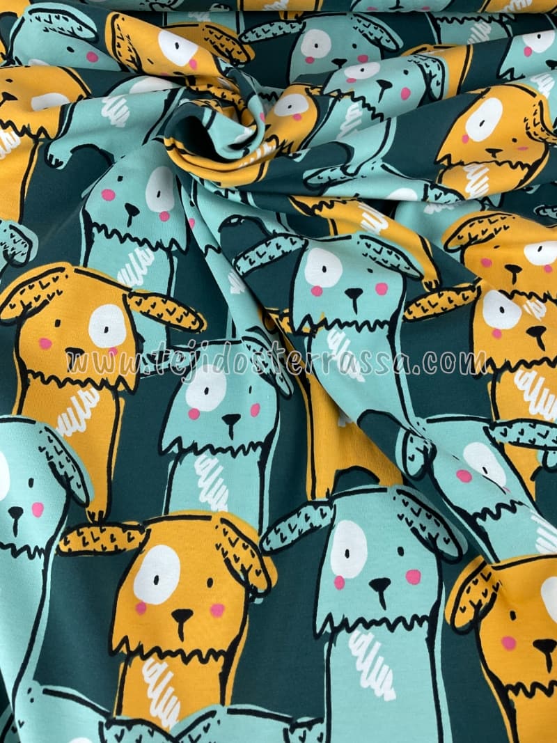 Punto Camiseta estamp. Perritos