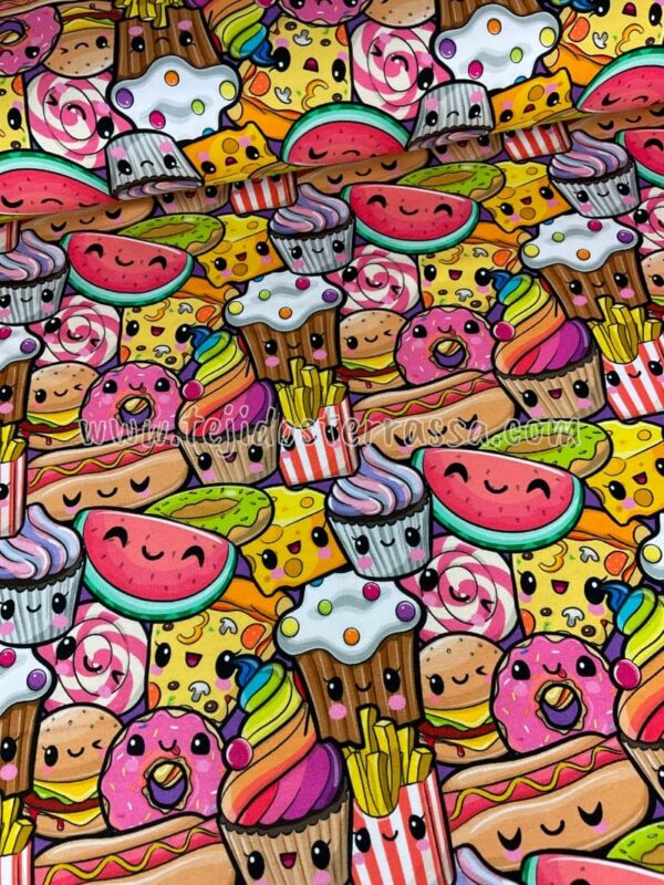 French Terry estamp. finito Donuts / Magdalenas