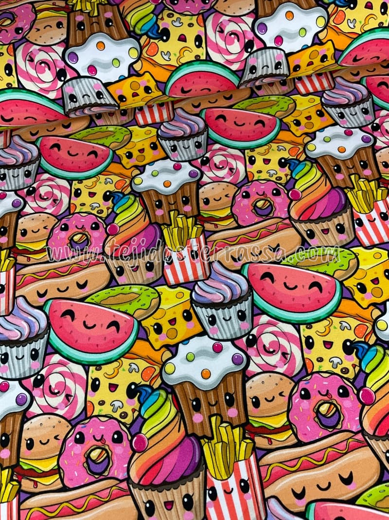 French Terry estamp. finito Donuts / Magdalenas