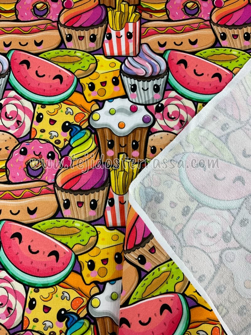 French Terry estamp. finito Donuts / Magdalenas