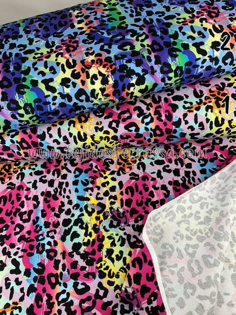French Terry finito Animal Print