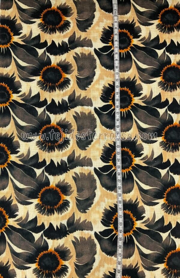 Lino estampado Girasoles - Imagen 4