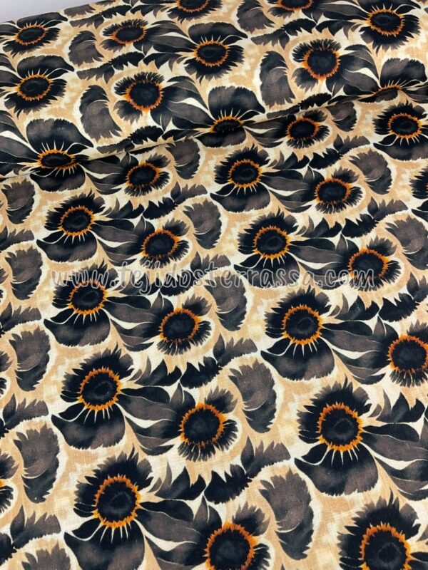 Lino estampado Girasoles - Imagen 3