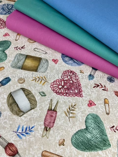 Canvas estampado Lana / Croché