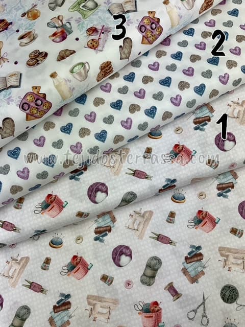 Algodón estampado (popelin) Costura / Cocina