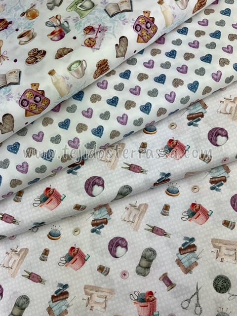 Algodón estampado (popelin) Costura / Cocina