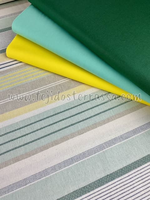 Cuya rayas mint/amarillo