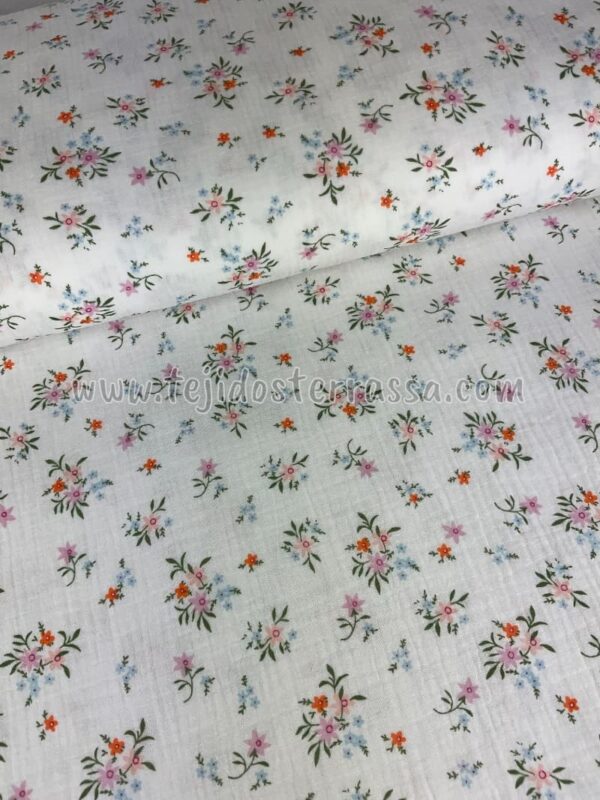 Muselina estampada Florecitas - Imagen 2