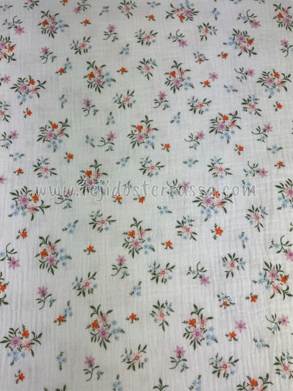 Muselina estampada Florecitas - Imagen 3