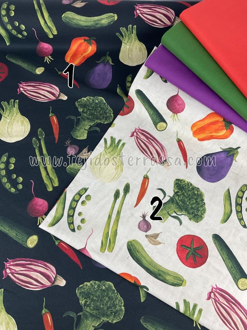 Canvas estampado Verduras