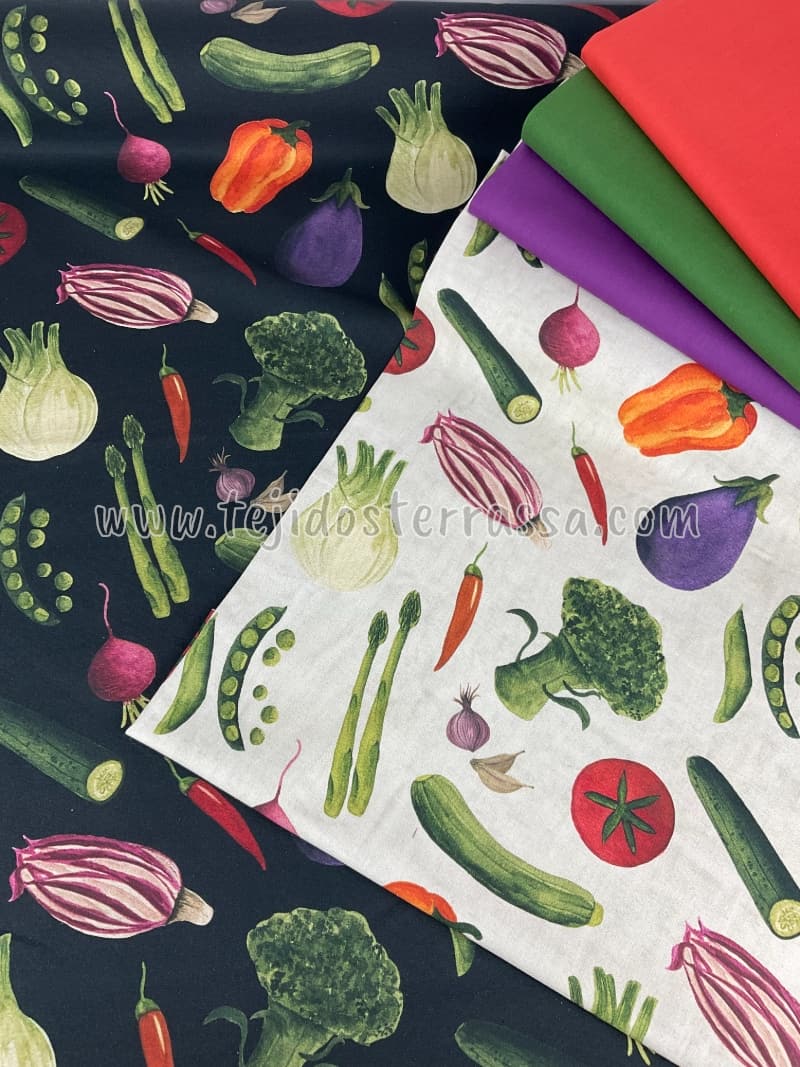 Canvas estampado Verduras