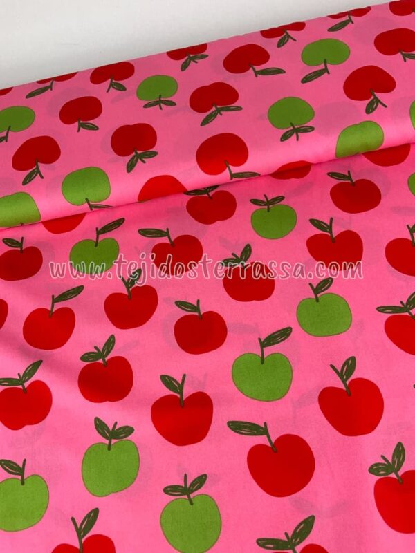Algodón estampado (popelin) Cerezas y Manzanas - Imagen 15