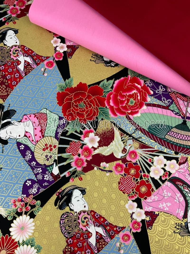 Algodón estampado (popelin) Japonesas