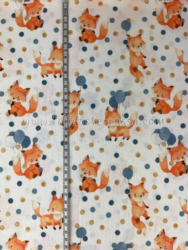 Algodón estampado (popelin) Zorritos - Imagen 4