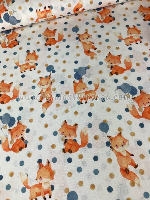 Algodón estampado (popelin) Zorritos - Imagen 3