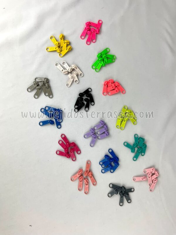 Cursor a juego con Cremallera continua nylon malla 5 mm. - Imagen 3