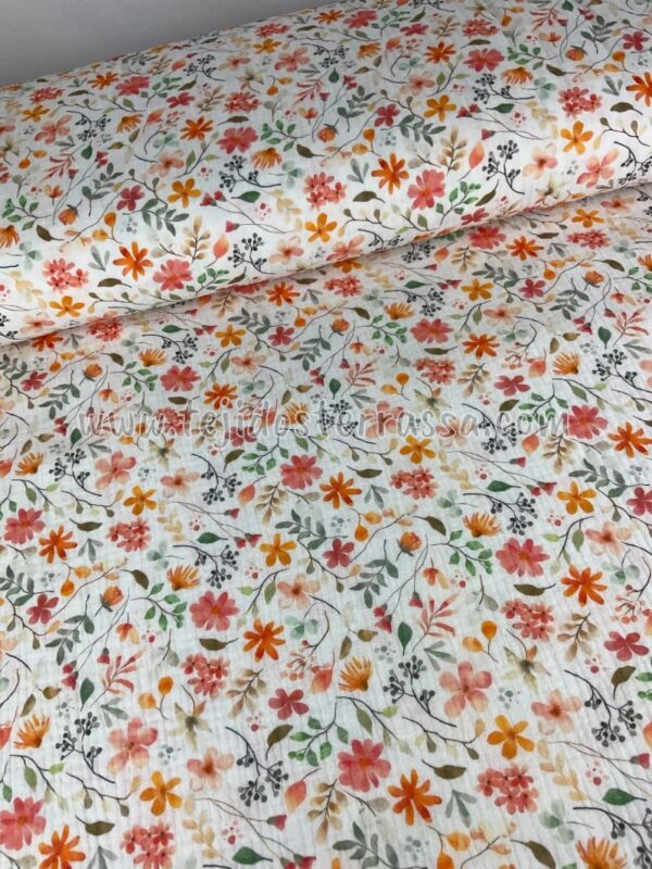 Muselina estampada Florecitas - Imagen 2