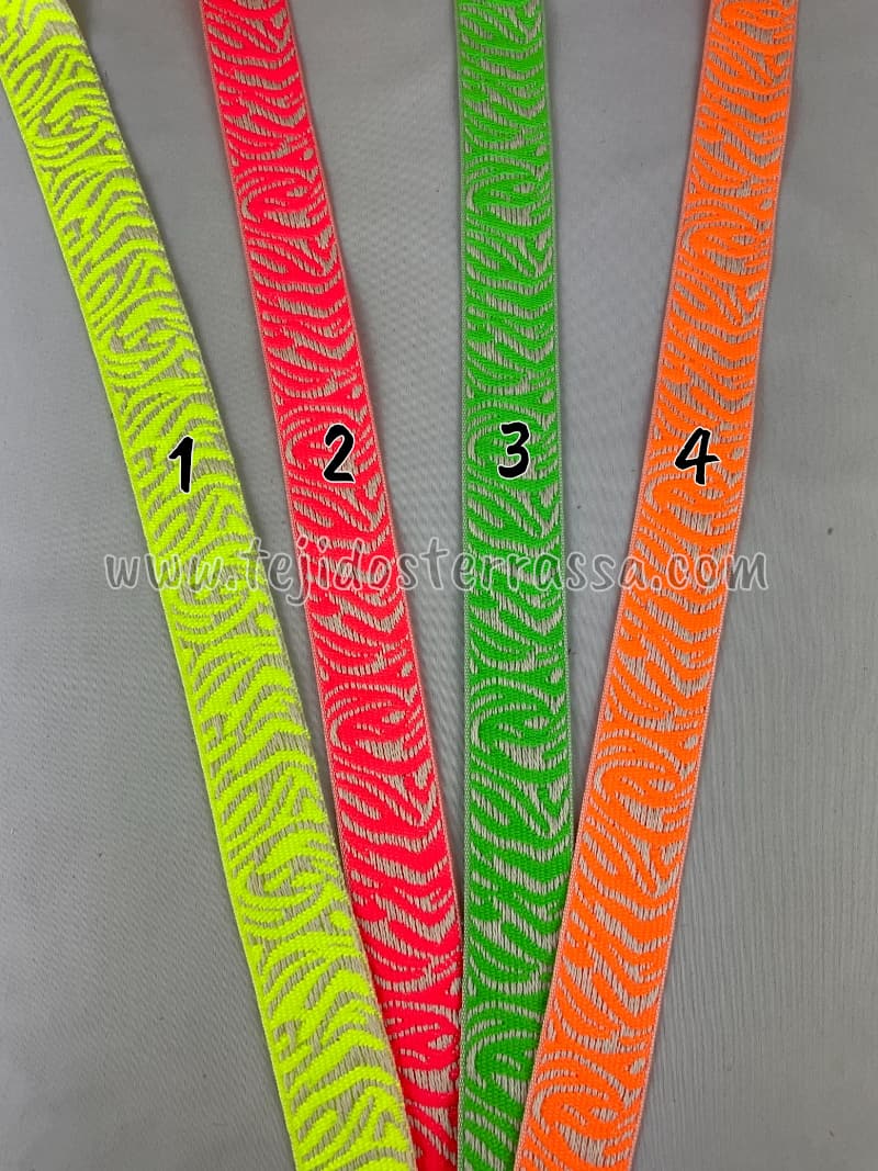 Cinta cebra fluor (3 cms)