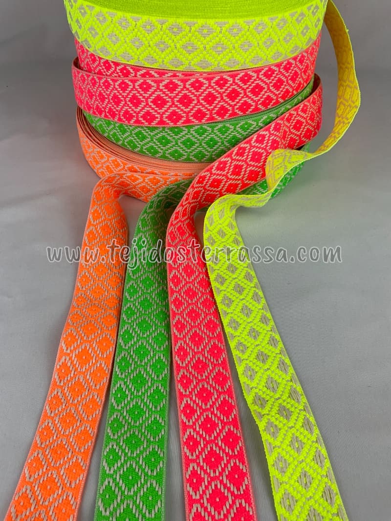 Cinta rombo fluor (4 cms)
