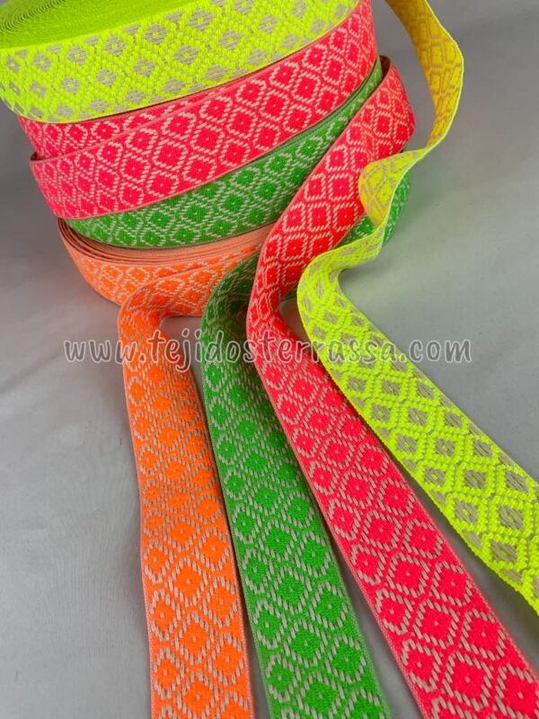 Cinta rombo fluor (4 cms) - Imagen 3