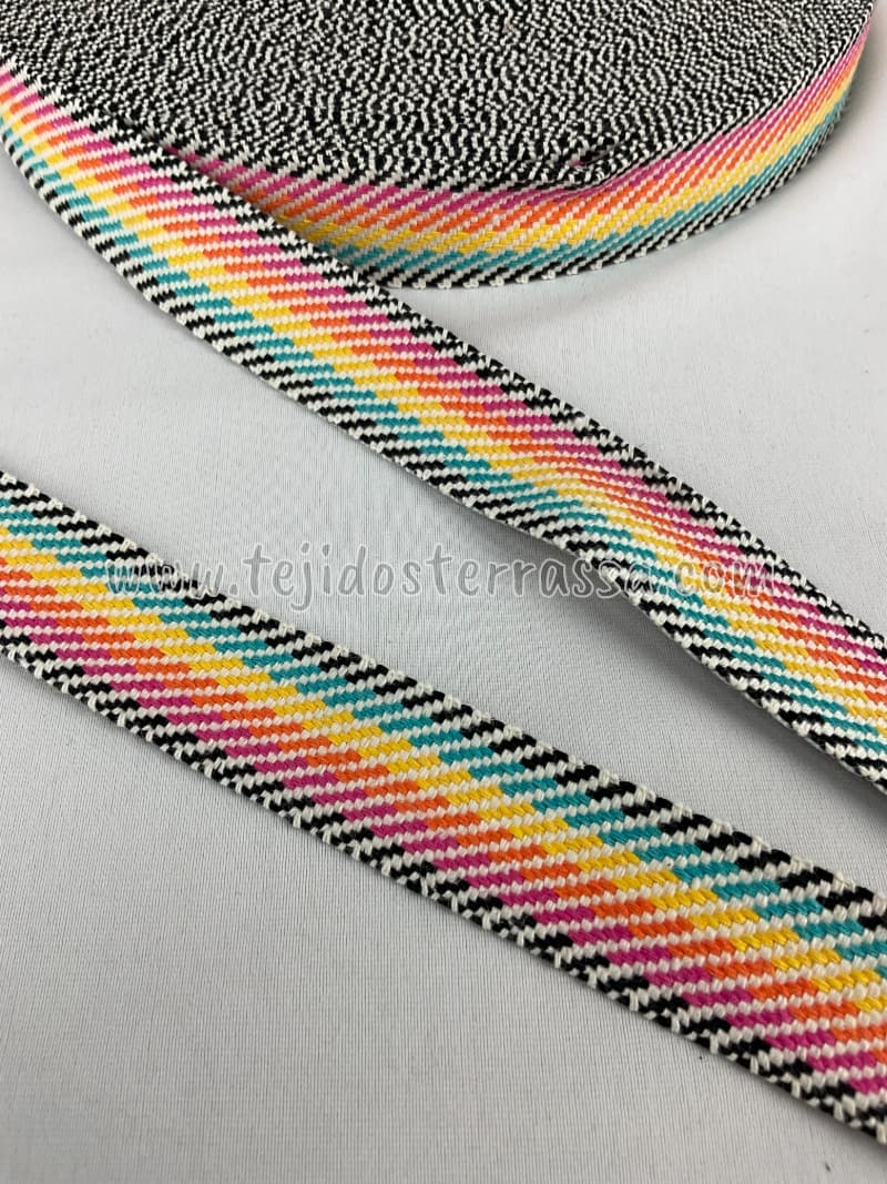 Cinta rayas colores 2,5 cms