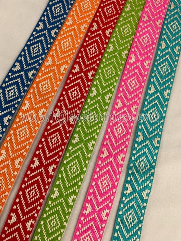 Cinta rombos colores (3 cms) - Imagen 3