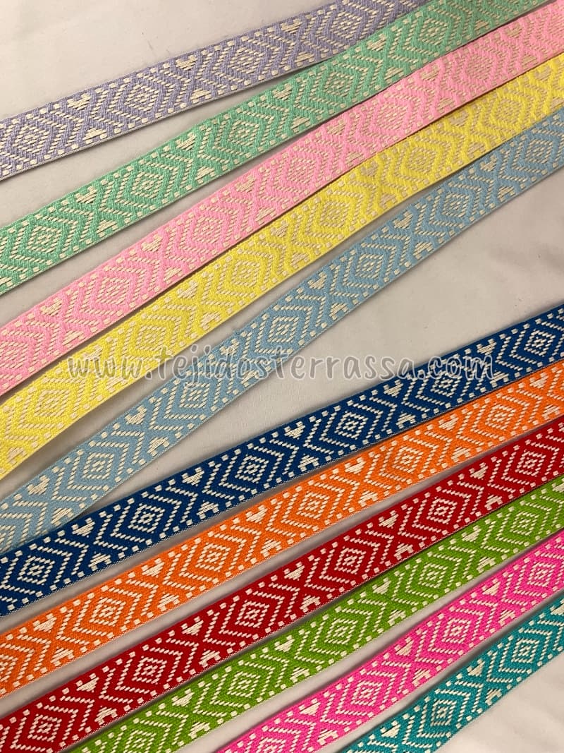Cinta rombos colores (3 cms)