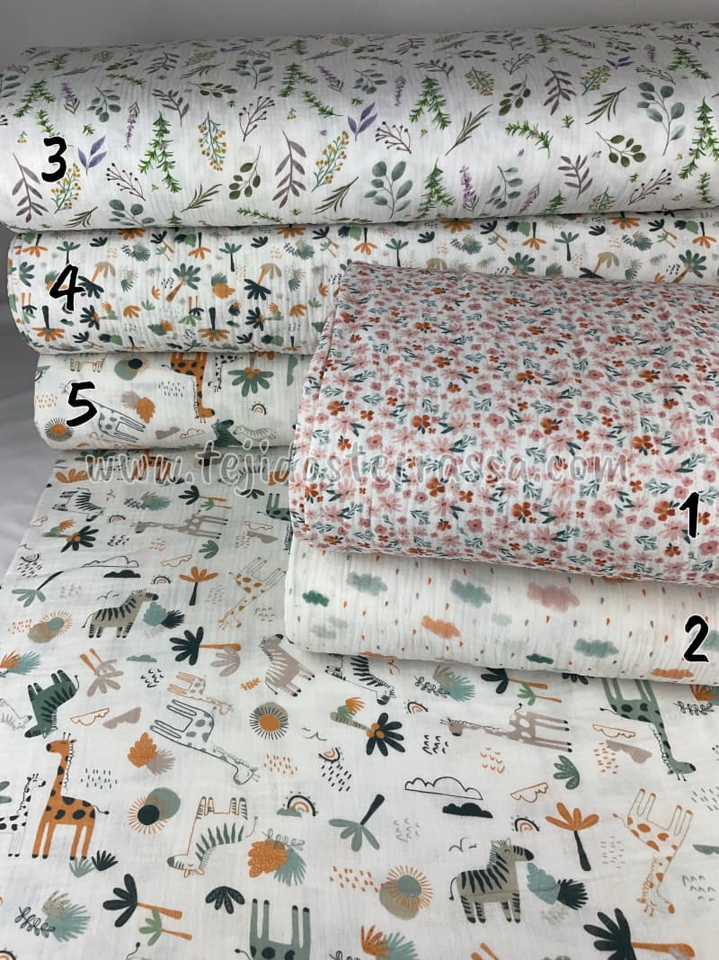 Muselina estampada