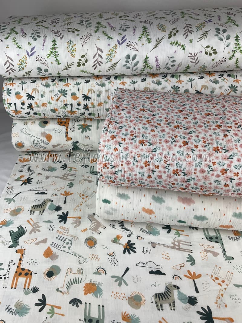 Muselina estampada