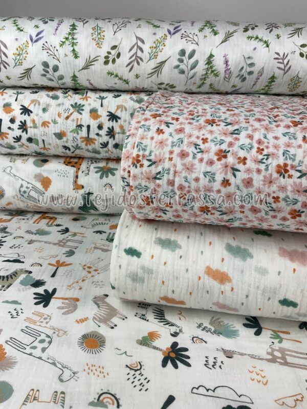 Muselina estampada - Imagen 3