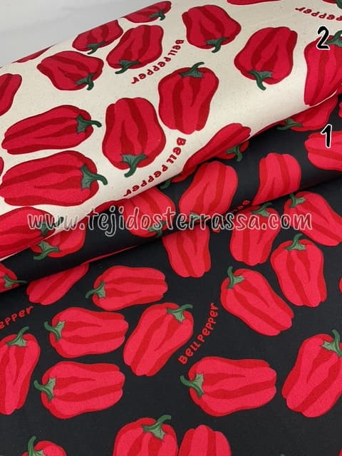 Canvas estampado Pimientos rojos