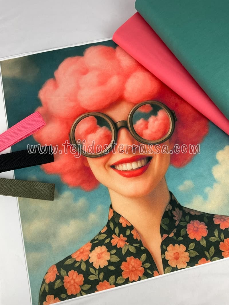 Velvet Panel Chica en las nubes