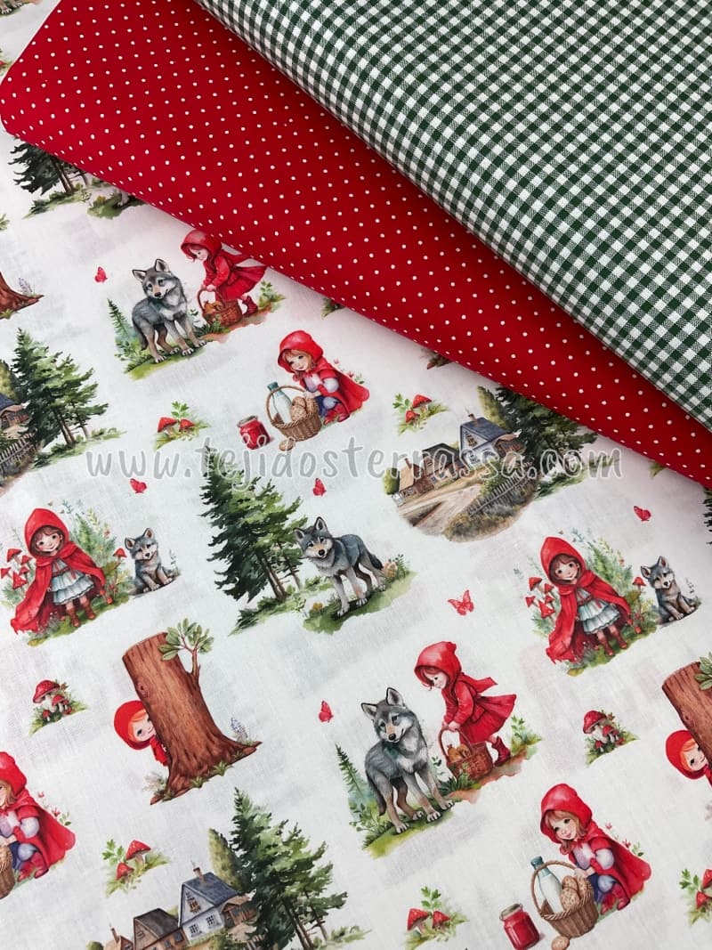 Algodón estampado Caperucita Roja